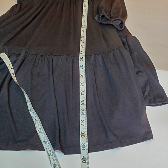 NWT Anne Taylor Ruffle Collar Flare Black Dress Sz S - Picture 8 of 14